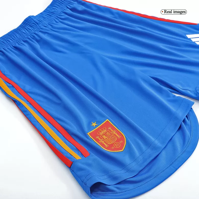 Men's World Cup Spain Away Soccer Shorts 2022 - World Cup 2022 - Pro Jersey Shop