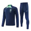 Men's Brazil Zipper Tracksuit Sweat Shirt Kit (Top+Trousers) 2022 - Pro Jersey Shop