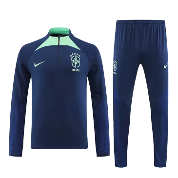 Men's Brazil Zipper Tracksuit Sweat Shirt Kit (Top+Trousers) 2022 Nike - Pro Jersey Shop