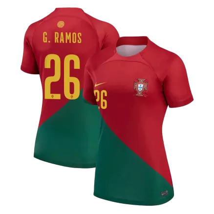 Women's G.RAMOS #26 Portugal Home Soccer Jersey Shirt 2022 - Pro Jersey Shop