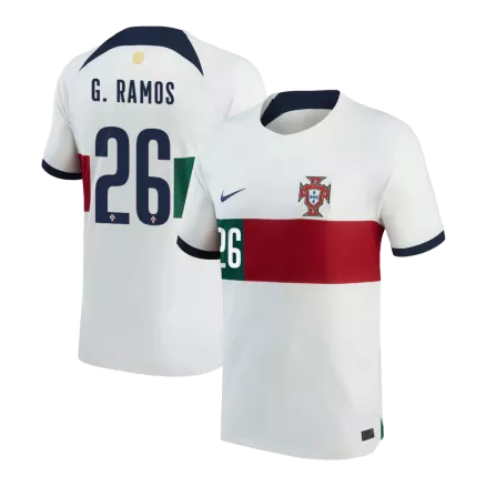 Men's G.RAMOS #26 Portugal Away Soccer Jersey Shirt 2022 - World Cup 2022 - Fan Version - Pro Jersey Shop