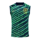 Men's Brazil Soccer Sleeveless Training Kit (Top+Shorts) 2022 - Pro Jersey Shop