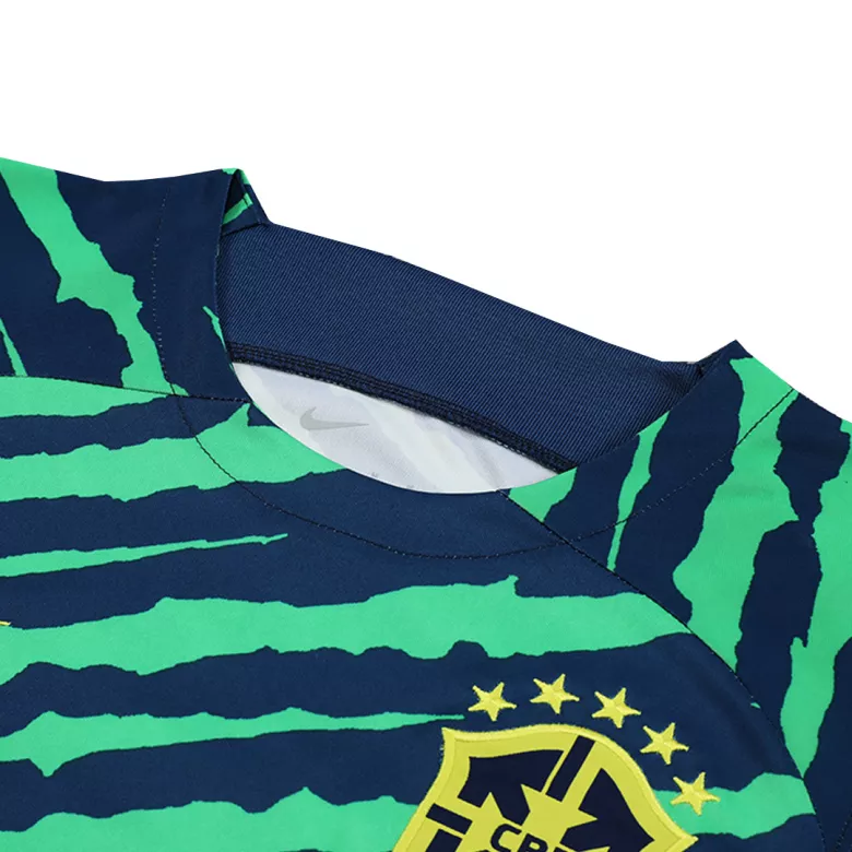 Men's Brazil Soccer Sleeveless Training Kit (Top+Shorts) 2022 - Pro Jersey Shop