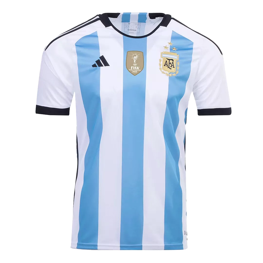 Men's Replica Argentina Champions Argentina 3 Stars Home Soccer Jersey Shirt 2022 Adidas - Pro Jersey Shop