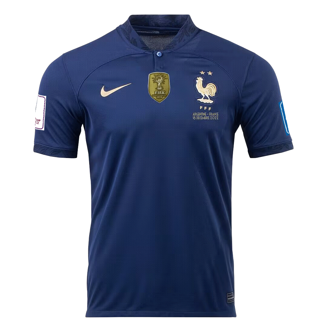 Men's Replica France Final Edition Home Soccer Jersey Shirt 2022 Nike ...