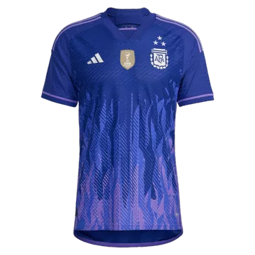 Men's Authentic Argentina Three Stars Champion Edition Away Soccer Jersey Shirt 2022 Adidas - World Cup 2022 - Pro Jersey Shop
