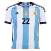 Men's L. MARTINEZ #22 Argentina Home Soccer Jersey Shirt 2022 - Fan Version - Pro Jersey Shop