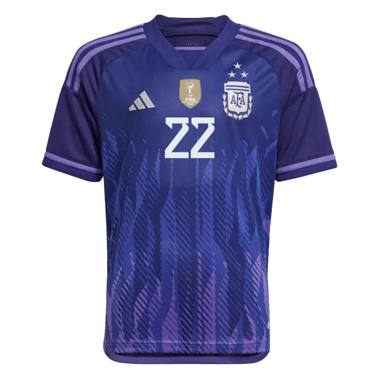 Men's L. MARTINEZ #22 #22 Argentina Away Soccer Jersey Shirt 2022 - World Cup 2022 - Fan Version - Pro Jersey Shop