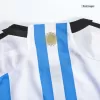 Men's SignMESSI #10 Argentina 3 Stars Home Soccer Jersey Shirt 2022 - World Cup 2022 - Fan Version - Pro Jersey Shop