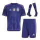 Kids Argentina 3 Stars  Away Soccer Jersey Whole Kit (Jersey+Shorts+Socks) 2022 - Wrold Cup 2022 - Pro Jersey Shop