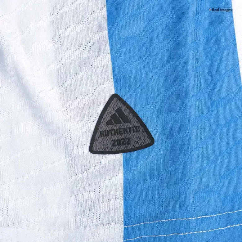Men's Authentic MESSI #10 Argentina Three Stars Edition Home Soccer Jersey Shirt 2022 World Cup 2022 - Pro Jersey Shop