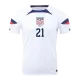 Men's WEAH #21 USA Home Soccer Jersey Shirt 2022 - World Cup 2022 - Fan Version - Pro Jersey Shop