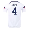 Men's ADAMS #4 USA Home Soccer Jersey Shirt 2022 - World Cup 2022 - Fan Version - Pro Jersey Shop