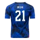 Men's Replica WEAH #21 USA Away Soccer Jersey Shirt 2022 - World Cup 2022 - Pro Jersey Shop