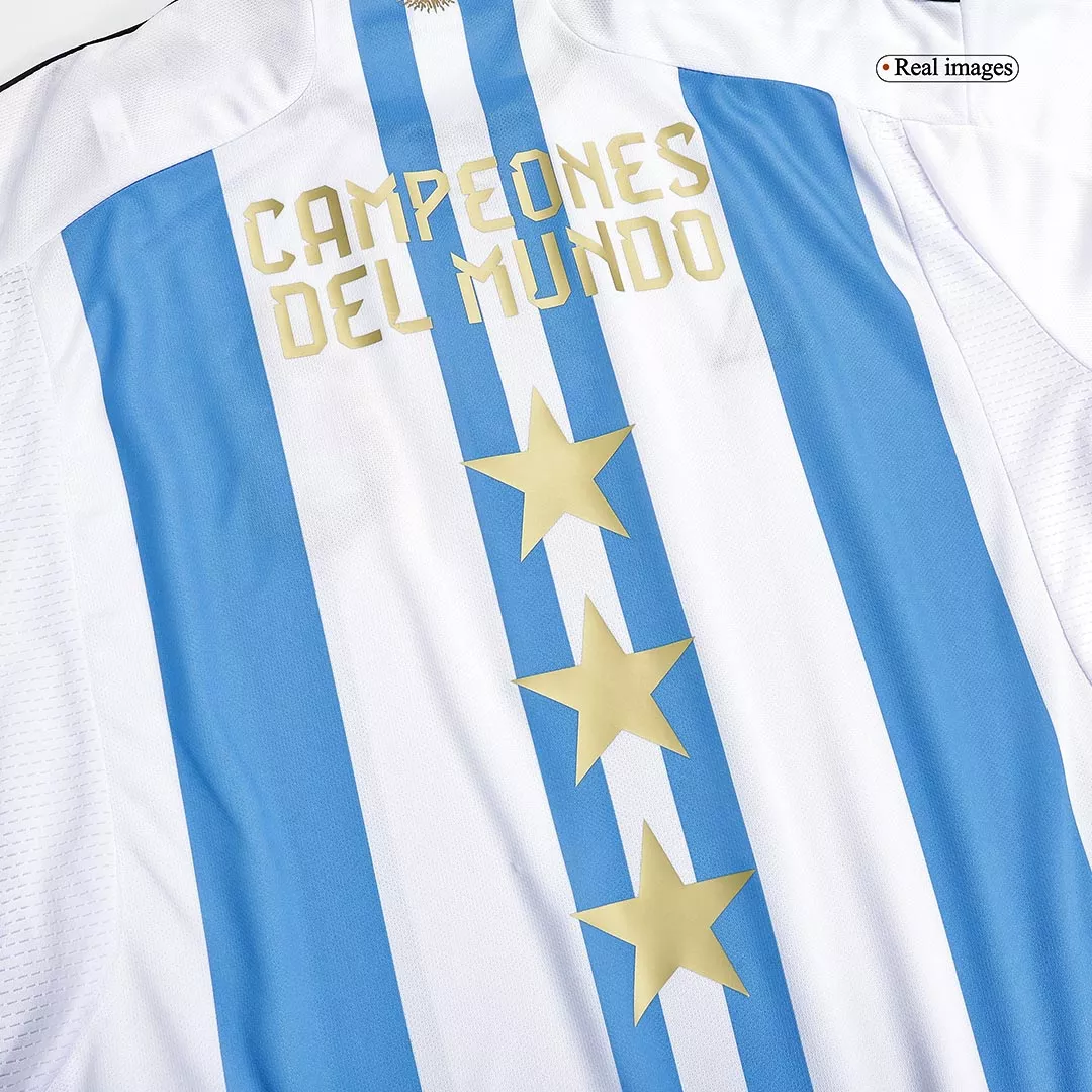 Men's Replica Argentina Champions Argentina 3 Stars Home Soccer Jersey Shirt 2022 Adidas - Pro Jersey Shop