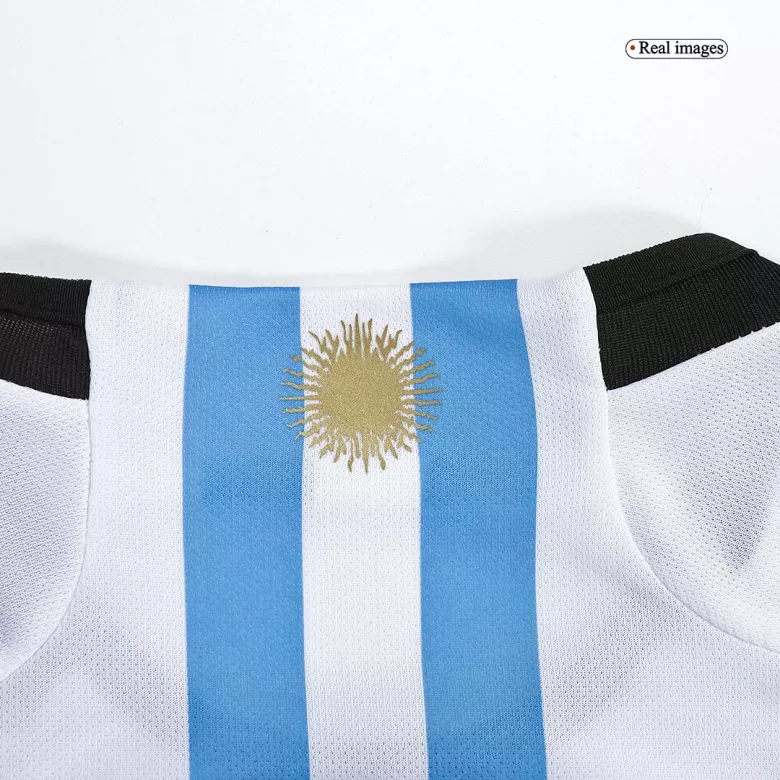 Men's Argentinas Argentina 3 Stars Home Soccer Jersey Shirt 2022 - Fan Version - Pro Jersey Shop