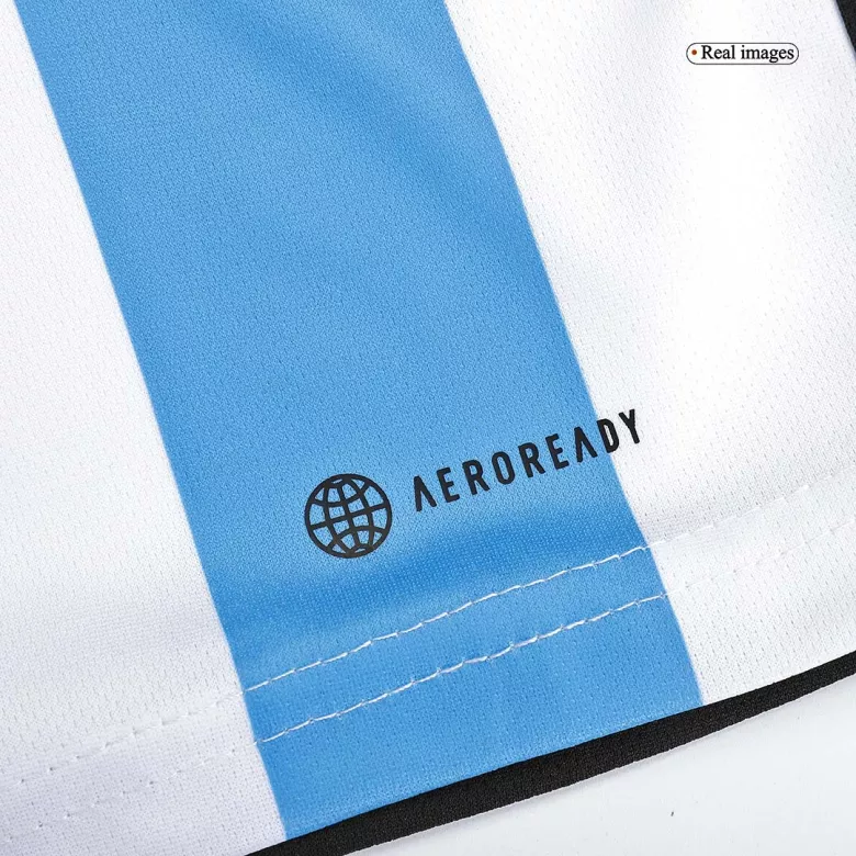Kids Argentina 3 Stars Home Soccer Jersey Kit (Jersey+Shorts) 2022 - Pro Jersey Shop