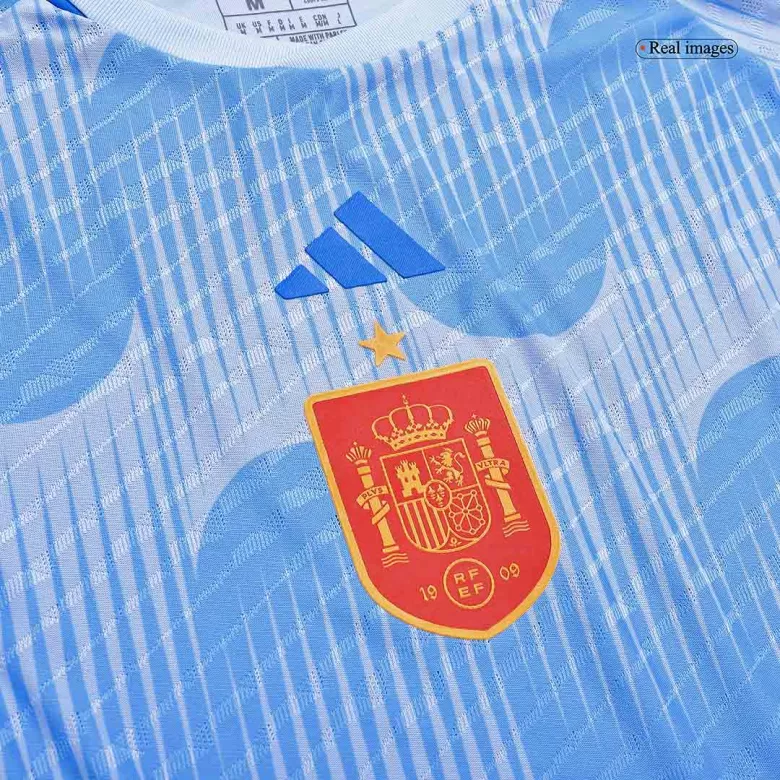 Men's Authentic Spain Away Soccer Long Sleeves Jersey Shirt 2022 - Pro Jersey Shop