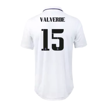 Men's Authentic VALVERDE #15 Real Madrid Home Soccer Jersey Shirt 2022/23 Adidas - Pro Jersey Shop