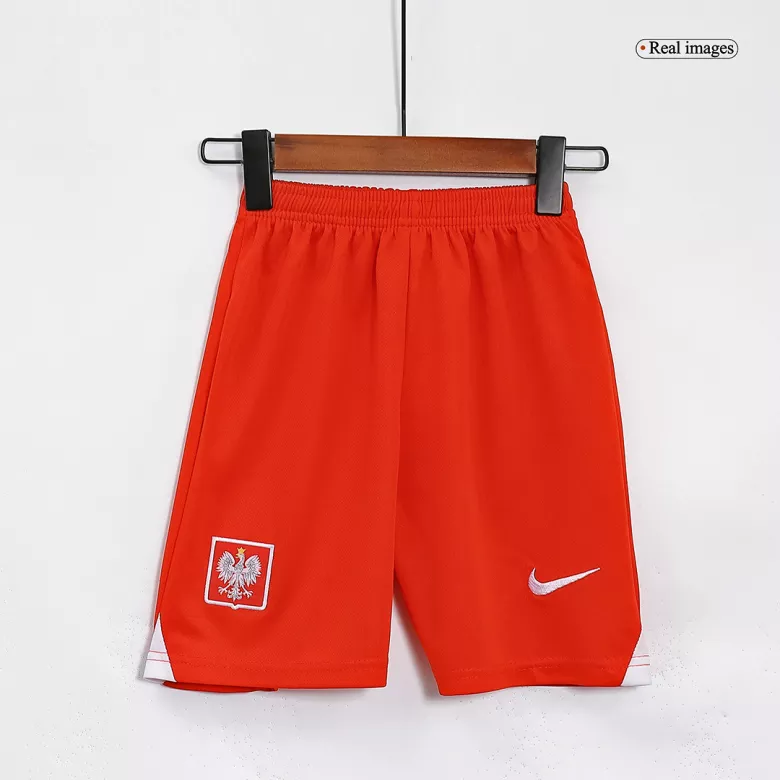 Kids Poland Home Soccer Jersey Kit (Jersey+Shorts) 2022 - World Cup 2022 - Pro Jersey Shop