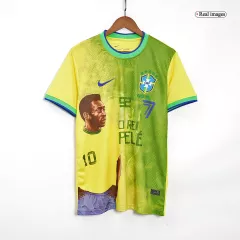 Men's Retro 2022 PELÉ 10 Commemorative Brazil Home Soccer Jersey Shirt Nike - Pro Jersey Shop