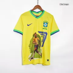 Men's Retro 2022 PELÉ Commemorative Brazil Home Soccer Jersey Shirt Nike - Pro Jersey Shop