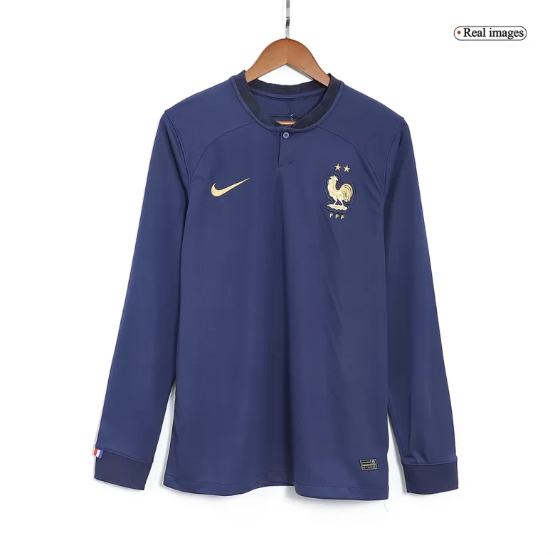 Men's France Home Long Sleeves Soccer Jersey Shirt 2022 - World Cup 2022 - Fan Version - Pro Jersey Shop