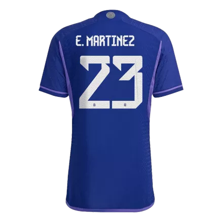 Men's Authentic E. MARTINEZ #23 Argentina Away Soccer Jersey Shirt 2022 World Cup 2022 - Pro Jersey Shop