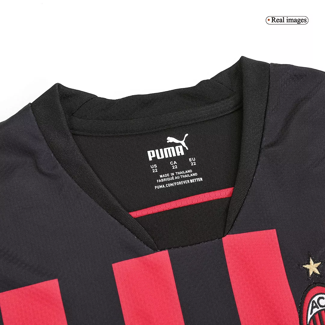 Kids AC Milan Home Soccer Jersey Kit (Jersey+Shorts) 2022/23 Adidas - Pro Jersey Shop