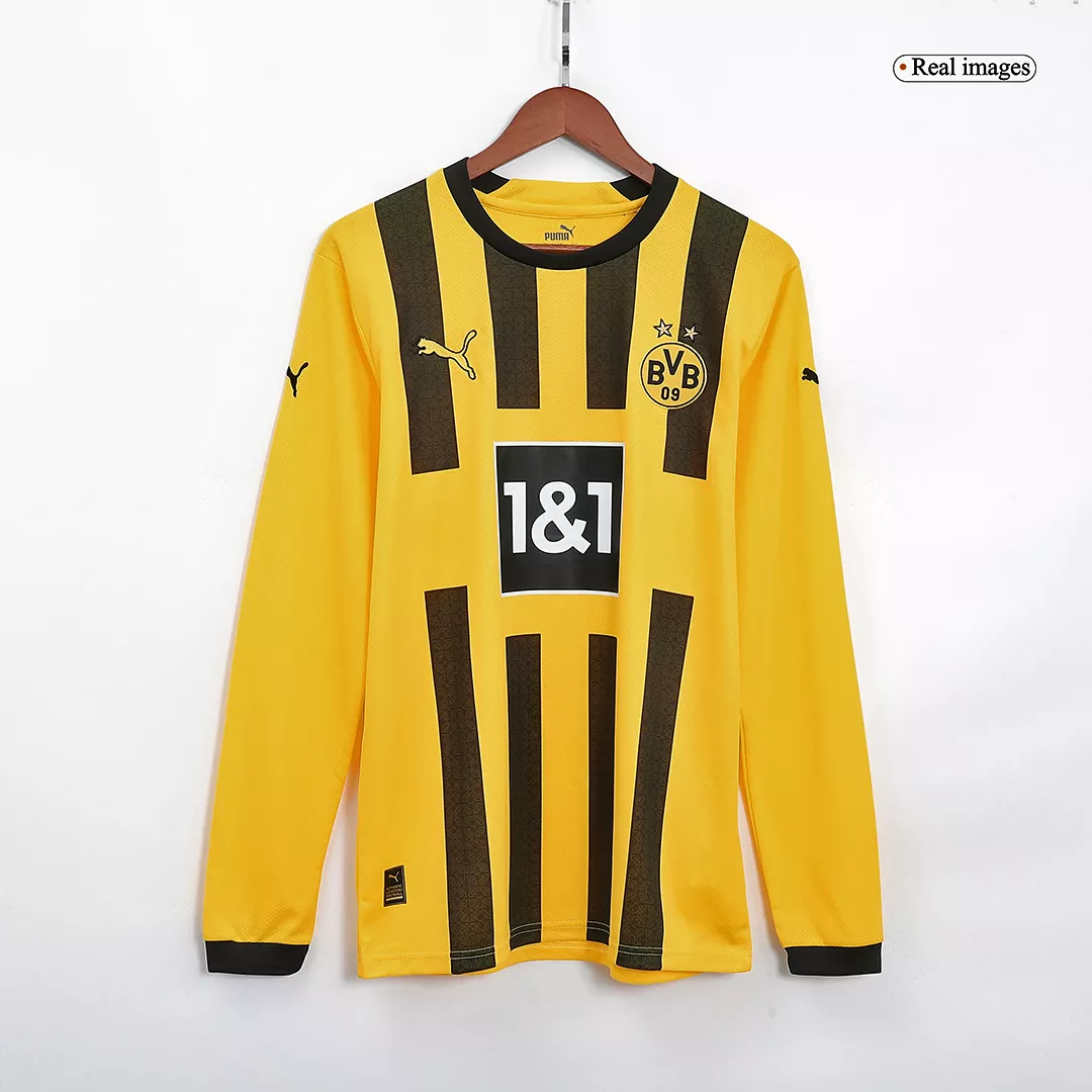 bungeejumpen Gorgelen Overeenkomstig Men's Replica Borussia Dortmund Home Long Sleeves Soccer Jersey Shirt  2022/23 Puma | Pro Jersey Shop