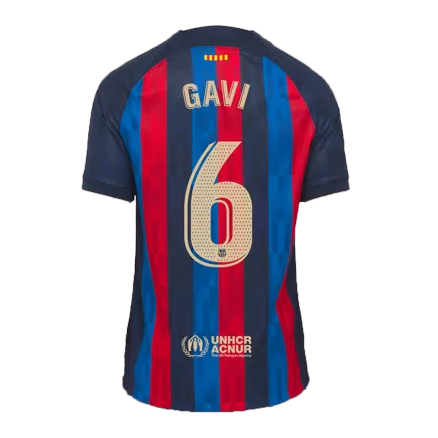 Men's GAVI #6 Barcelona Home Soccer Jersey Shirt 2022/23 - Fan Version - Pro Jersey Shop