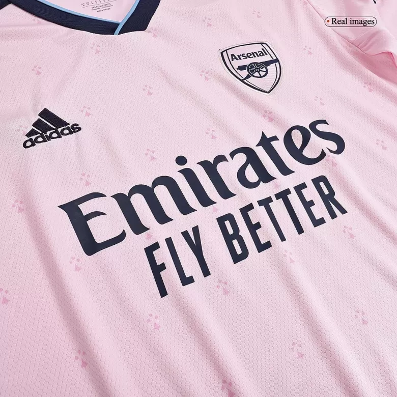 Men's adidas Gabriel Jesus Pink Arsenal 2022/23 Third Replica Player Jersey