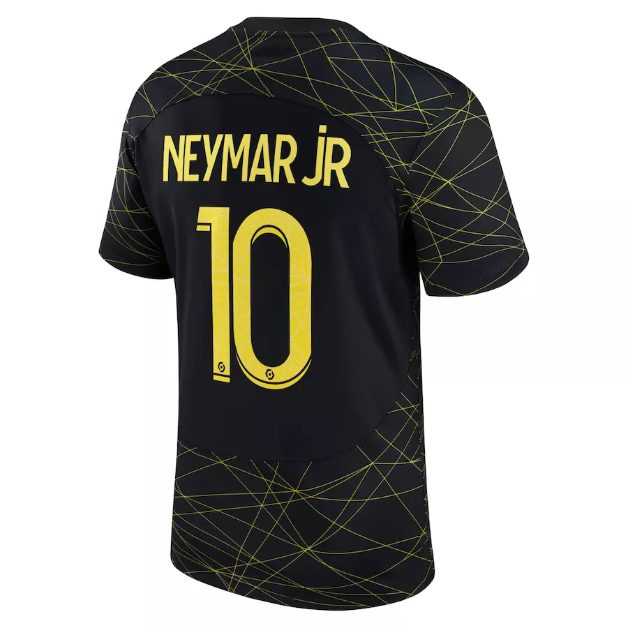 Men's Replica NEYMAR JR #10 PSG Fourth Away Soccer Jersey Shirt 2022/23 Jordan - Pro Jersey Shop