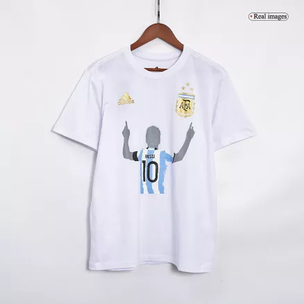 Men's Replica Winners Lionel Messi Celebration Argentina Soccer Jersey Shirt 2022 - Pro Jersey Shop