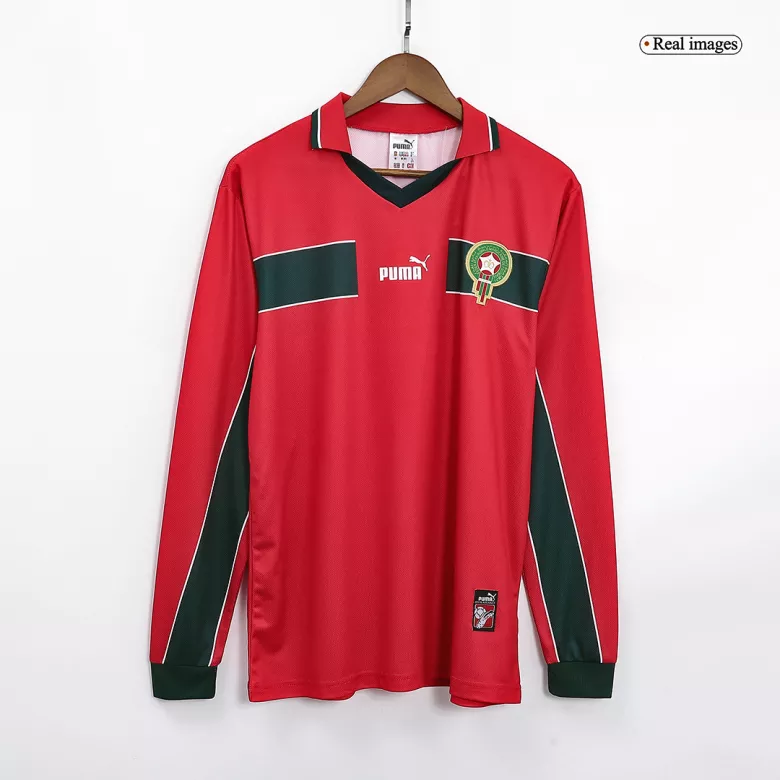 Men's Retro 1998 Morocco  Third Away Long Sleeves Soccer Jersey Shirt - Fan Version - Pro Jersey Shop