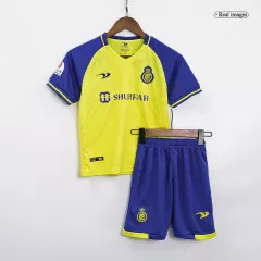 Kids Al Nassr Home Soccer Jersey Kit (Jersey+Shorts) 2022/23 Duneus - Pro Jersey Shop