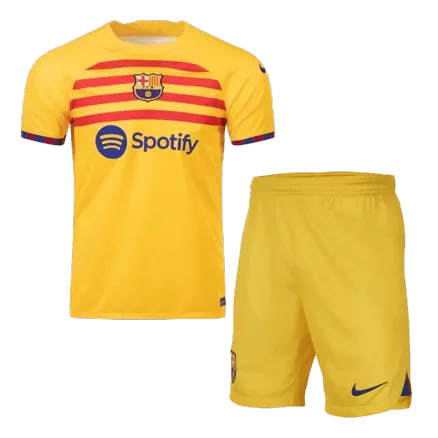 Men's Barcelona Fourth Away Soccer Jersey Kit (Jersey+Shorts) 2022/23 - Fan Version - Pro Jersey Shop