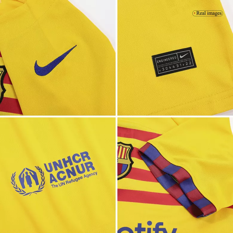 Kids Barcelona Fourth Away Soccer Jersey Kit (Jersey+Shorts) 2022/23 - Pro Jersey Shop