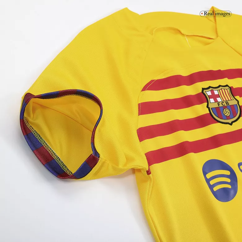 Kids Barcelona Fourth Away Soccer Jersey Kit (Jersey+Shorts) 2022/23 - Pro Jersey Shop