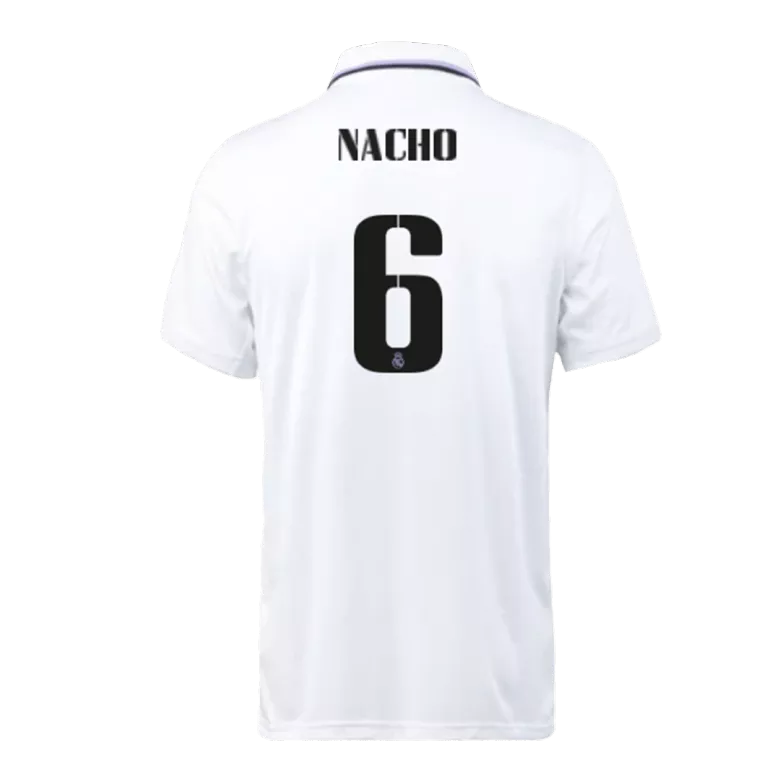 Men's NACHO #6 Real Madrid Home Soccer Jersey Shirt 2022/23 - Fan Version - Pro Jersey Shop