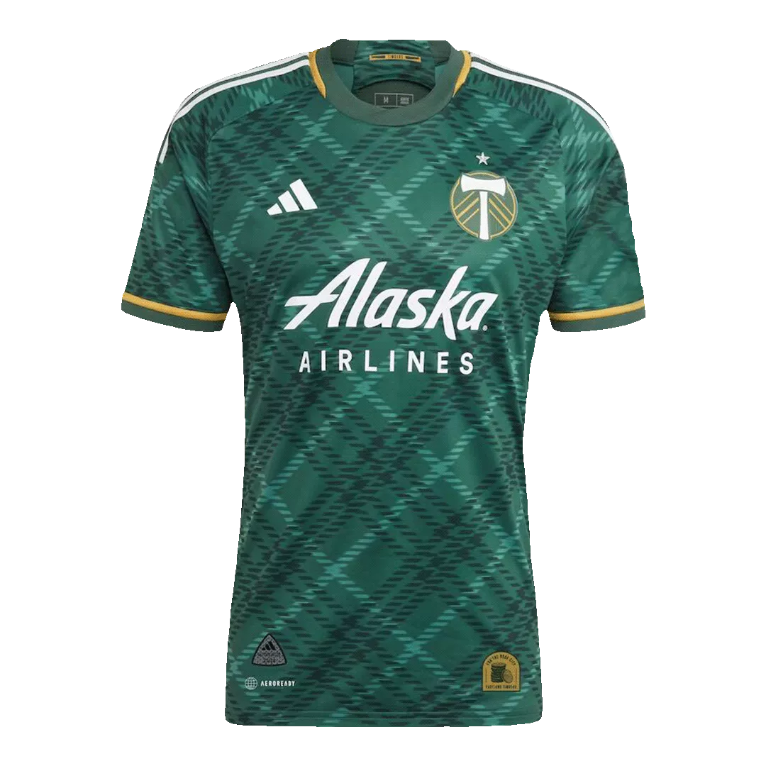 Men's Authentic Portland Timbers Home Soccer Jersey Shirt 2023 Adidas - Pro Jersey Shop