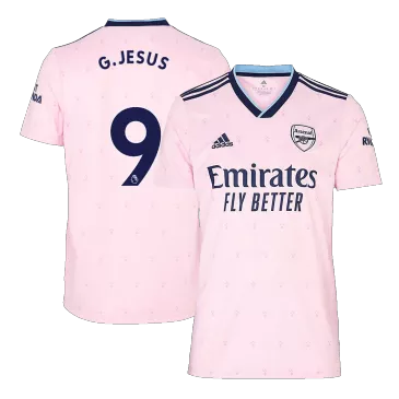 Men's Replica G.JESUS #9 Arsenal Third Away Soccer Jersey Shirt 2022/23 Adidas - Pro Jersey Shop
