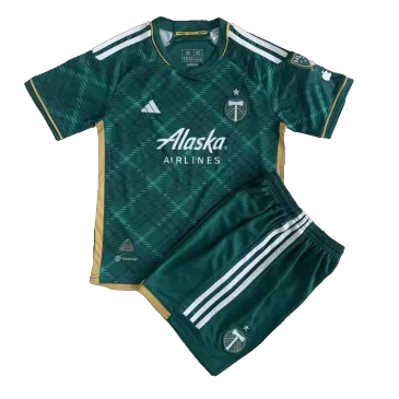 Kids Portland Timbers Home Soccer Jersey Kit (Jersey+Shorts) 2023 Adidas - Pro Jersey Shop