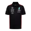 Men's Mercedes AMG Petronas F1 Racing Team Polo 2023 - Black - Pro Jersey Shop