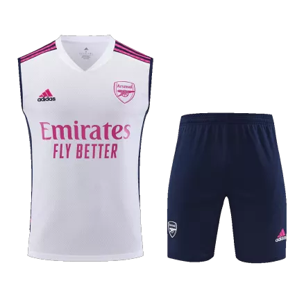 Men's Arsenal Soccer Sleeveless Training Kit (Top+Shorts) 2023/24 - Pro Jersey Shop
