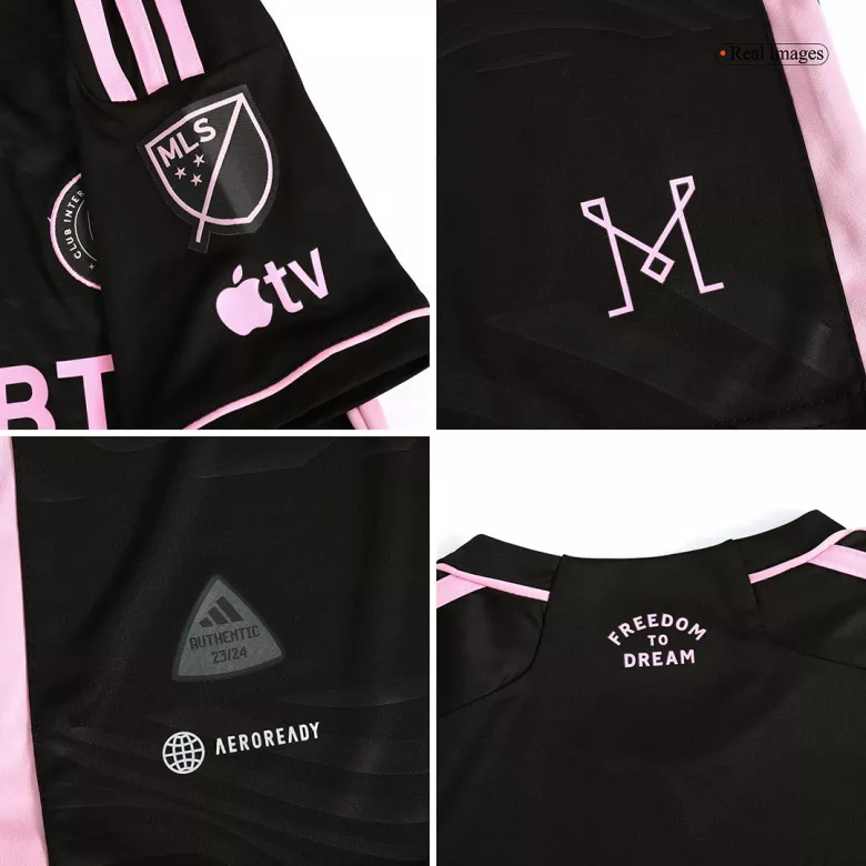 Kids Inter Miami CF Away Soccer Jersey Kit (Jersey+Shorts) 2023 - Pro Jersey Shop