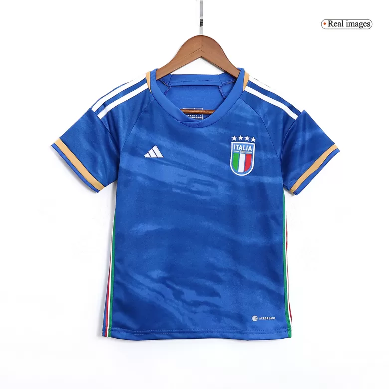 Kids Italy Home Soccer Jersey Kit (Jersey+Shorts) 2023/24 - Pro Jersey Shop