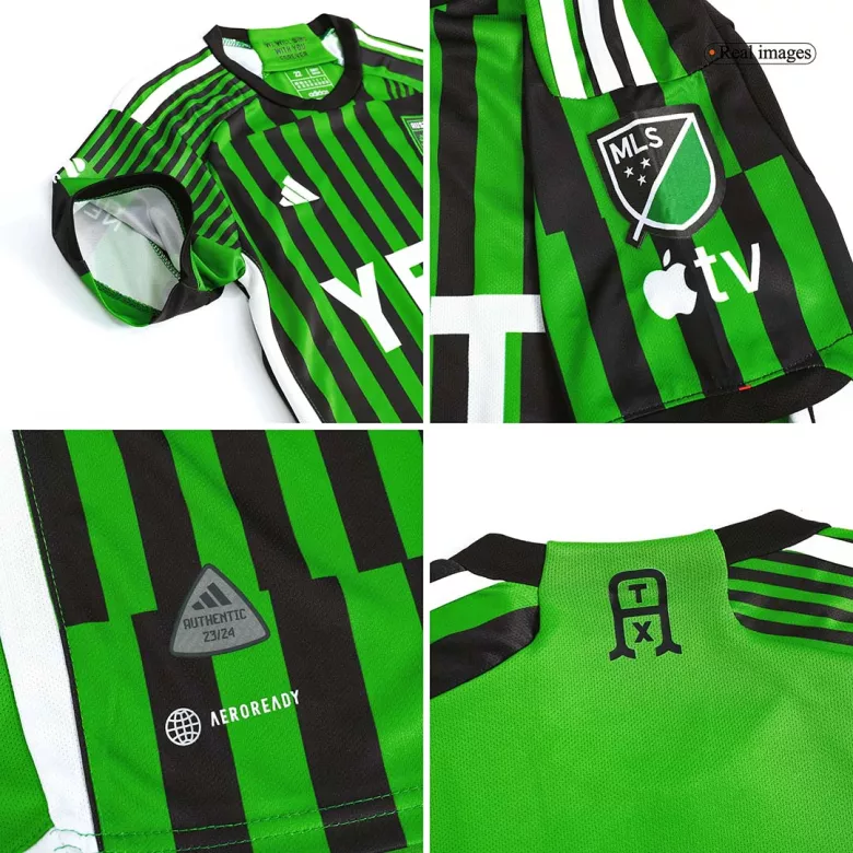 Kids Austin FC Home Soccer Jersey Kit (Jersey+Shorts) 2023 - Pro Jersey Shop