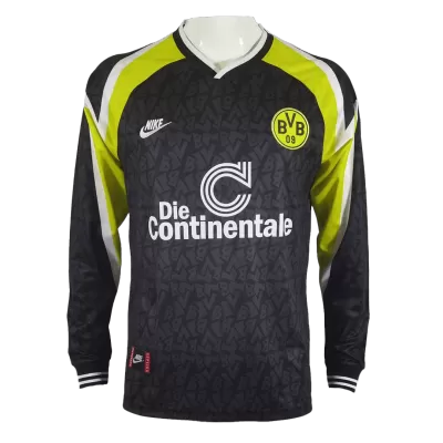 Men's Retro 1995/96 Borussia Dortmund Away Long Sleeves Soccer Jersey Shirt - Fan Version - Pro Jersey Shop