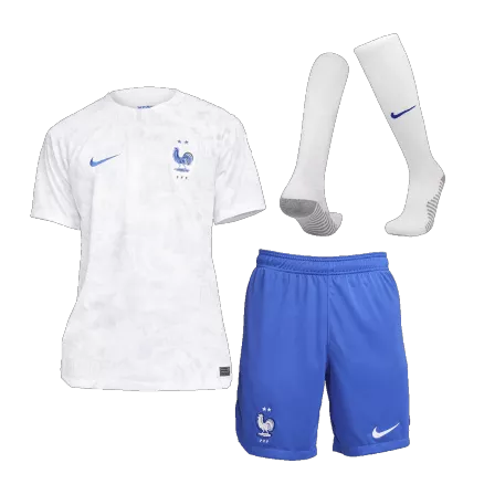 Men's France Away Soccer Jersey Whole Kit (Jersey+Shorts+Socks) 2022 - Fan Version - Pro Jersey Shop